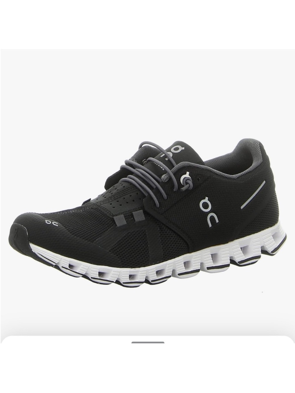 On Cloud flow running sneakers black & white mesh SZ 7.5